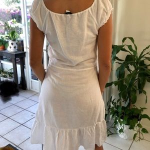 J.Crew white linen dress Small